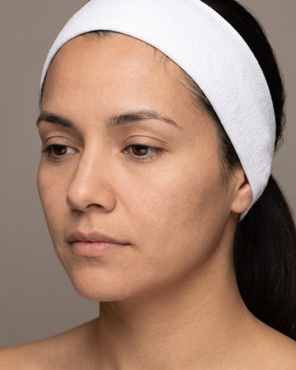 Illustrative example, before: Plumper, more hydrated skin after a GLACÉ series
