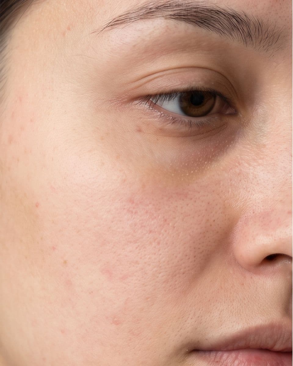Illustrative example, before: A brighter, lit-from-within glow after the Hollywood Facial, illustrative