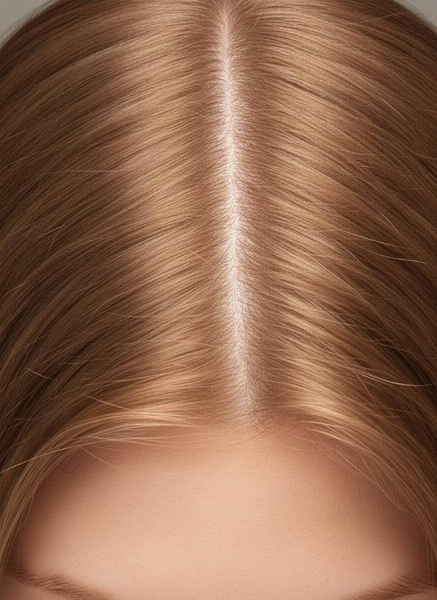 After Fuller, denser hair along the part at The Body Bar MD